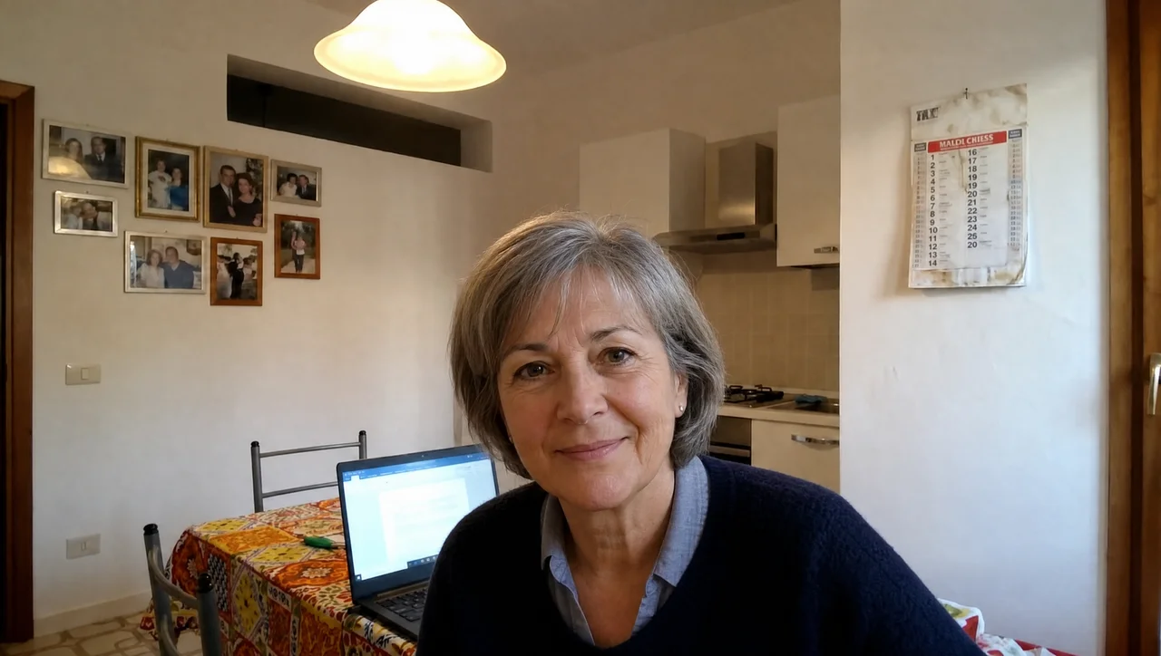 Nicole Vasseur, ancienne aide à domicile à Amiens, lors d'un entretien vidéo